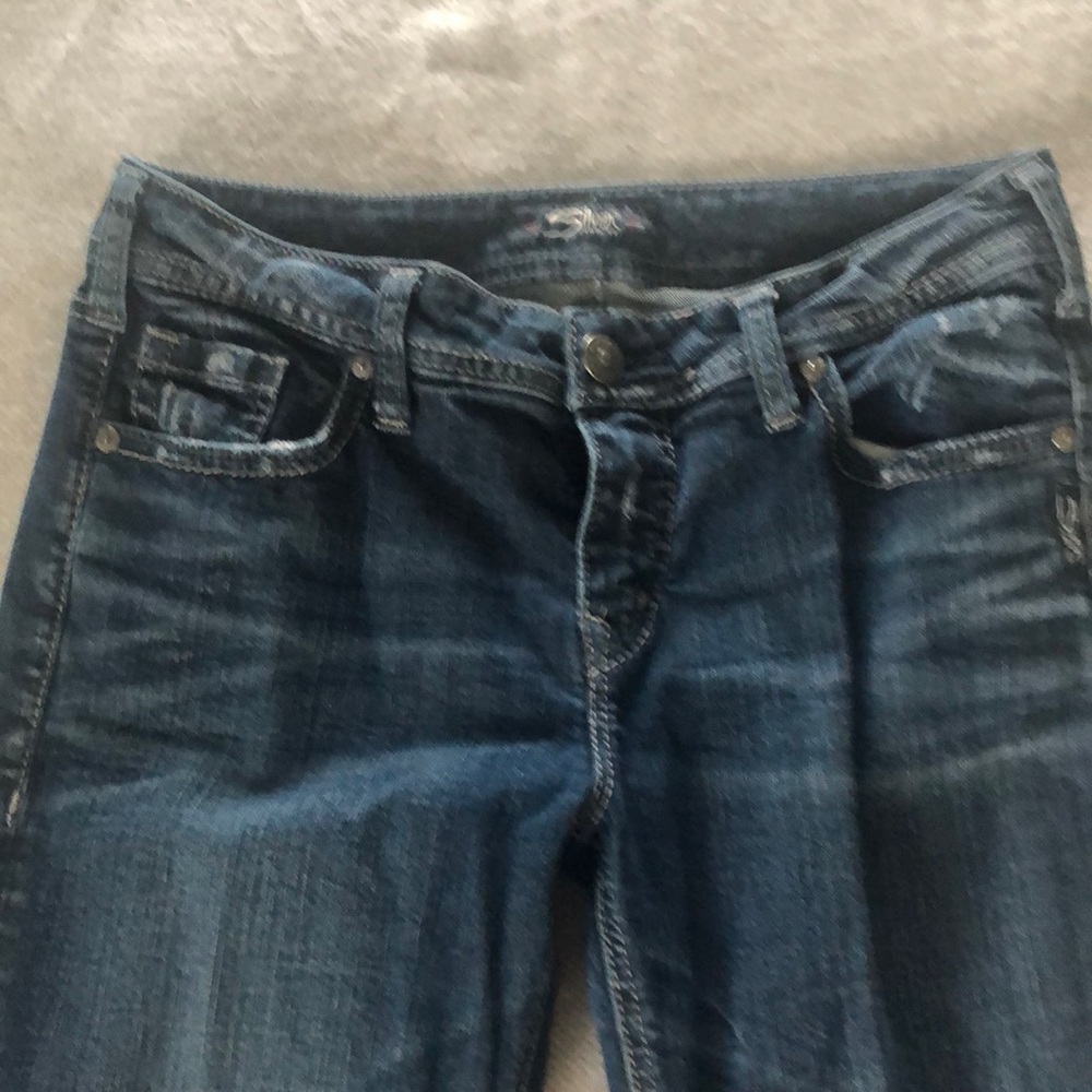 Silver Elyse Straight Jeans